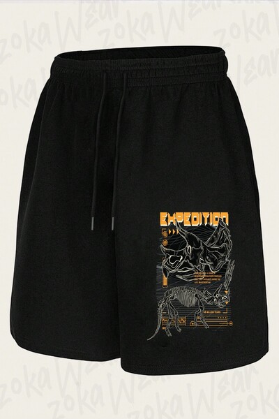 ZOKAWEAR Unisex Dinosaur Expedition Design Printed Shorts