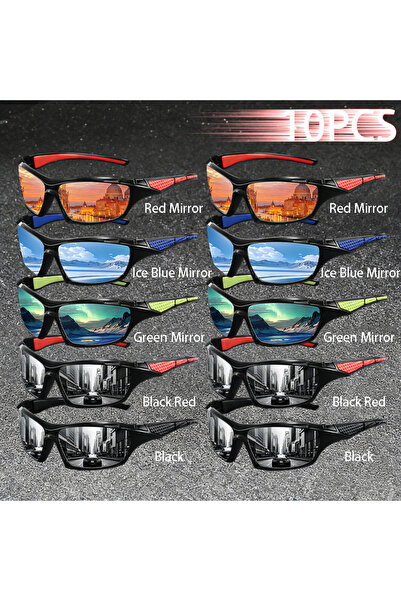 choice2 10PCS-2EveryColor 10PCS Fashion Vintage Block Splicing Driving Fishin...