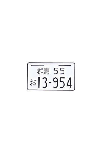 Choice QHXZ1019 Japanese Car License Plate Enamel Pins Custom Brooches Lapel ...