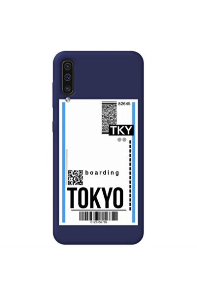 Other Samsung A70 Tokyo Boarding Dark blue Colored Silicone TPU Θήκη