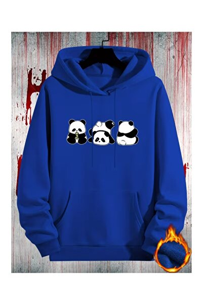 ZİYMO Women's Hooded Printed Relaxed Fit Sweatshirt