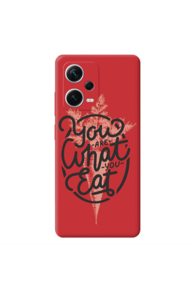 Other Xiaomi Poco X5 You are What You Eat Red Colored Silicone TPU Θήκη
