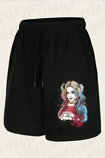 ZOKAWEAR Unisex Suicide Squad Harley Quinn Design Printed Shorts