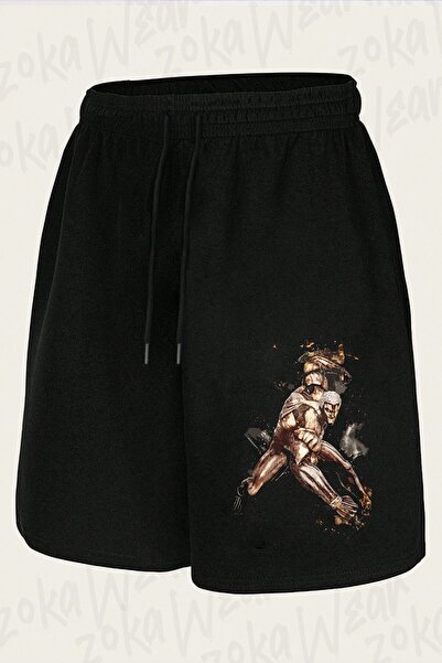 ZOKAWEAR شورت مطبوع بتصميم AOT v3 للجنسين