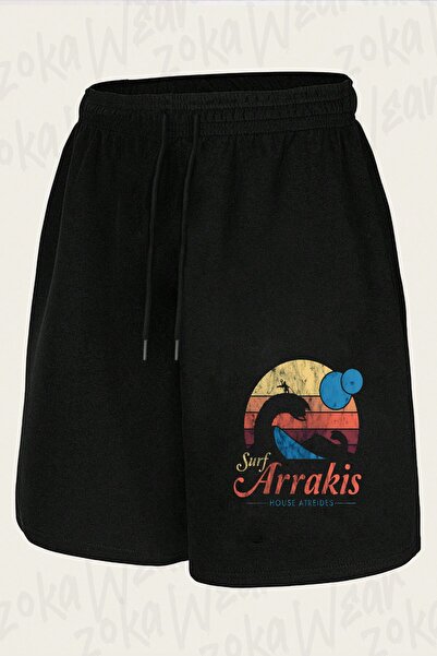 ZOKAWEAR Unisex Visit Arrakis Vintage Design Printed Shorts