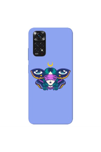 Other Xiaomi Redmi Note 11 4G Eye in my ear Light Purple Colored Silicone TPU...