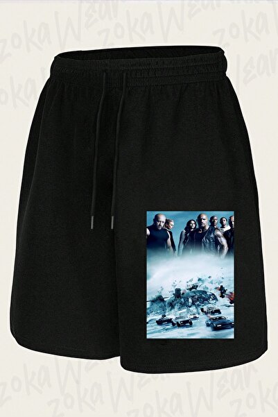 ZOKAWEAR Unisex Fast and Furious 8 Design Printed Shorts