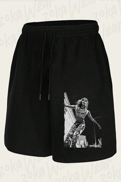 ZOKAWEAR Unisex σορτς με στάμπα Miley Cyrus2