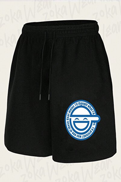 ZOKAWEAR Unisex Laughing Man Ghost in the Shell Design Printed Shorts