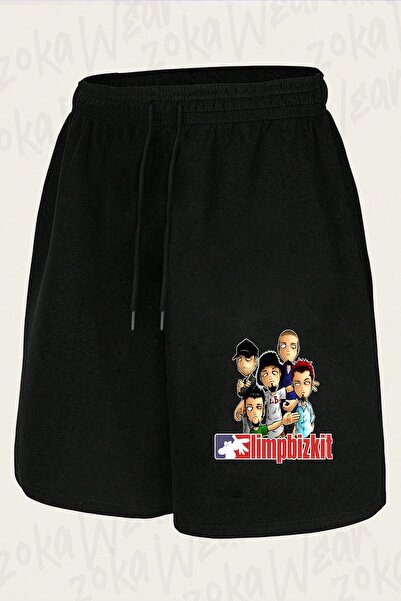 ZOKAWEAR Unisex Limp Bizkit V4 Design Printed Shorts