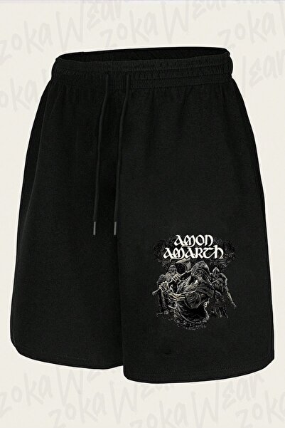 ZOKAWEAR Unisex Amon Amarth2 Σορτς με στάμπα σχεδιασμού