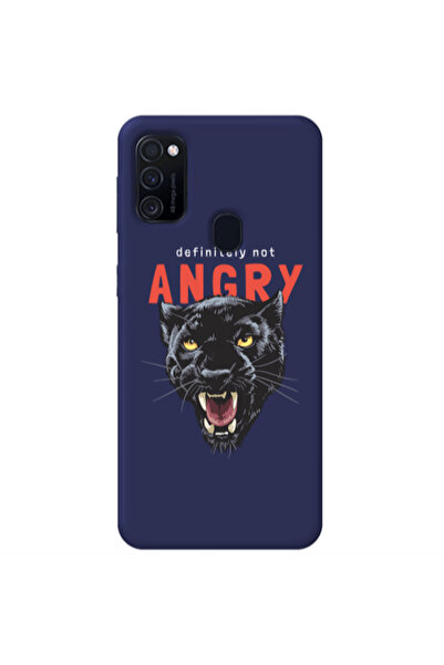 Other Samsung M21 Pointed teeth Dark blue Colored Silicone TPU Θήκη