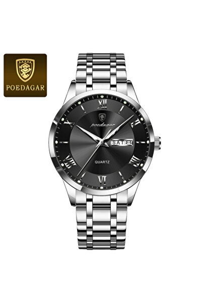 Choice9 978 Silver Black Fashion Luxury Men Wristwatch Waterproof Luminous We...