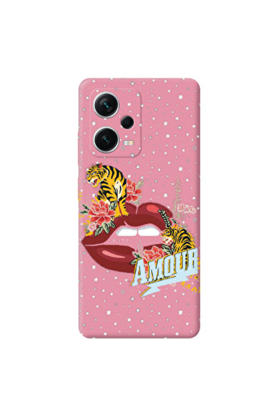 Other Xiaomi Poco X5 Amour Pink Colored Silicone TPU Θήκη