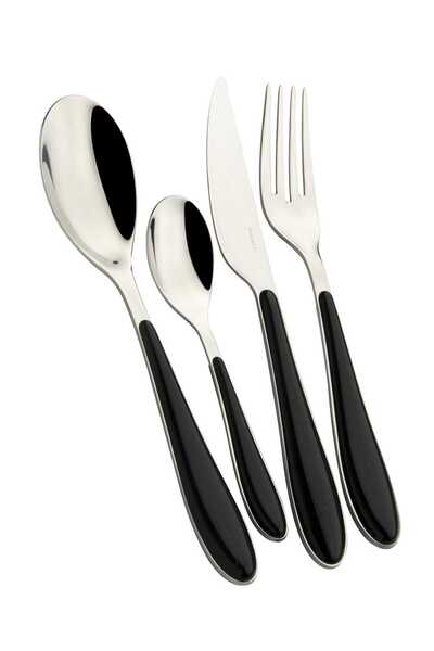 CASA BUGATTI Set de tacâmuri din 24 de piese, - Gioia, negru