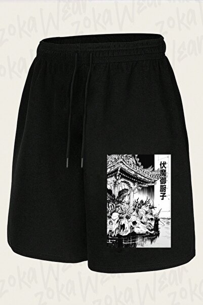 ZOKAWEAR Unisex Jujutsu Kaisen Sukuna Ryomen X2 Design Printed Shorts
