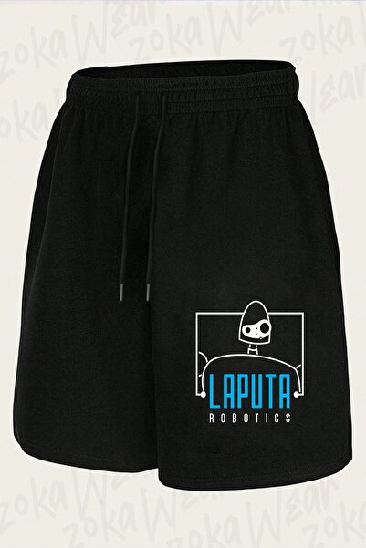 ZOKAWEAR Unisex σορτς με στάμπα Laputa Design