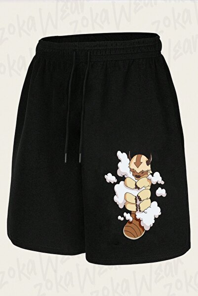 ZOKAWEAR Unisex Appa Cuddling the Last Airbender Design Printed Shorts