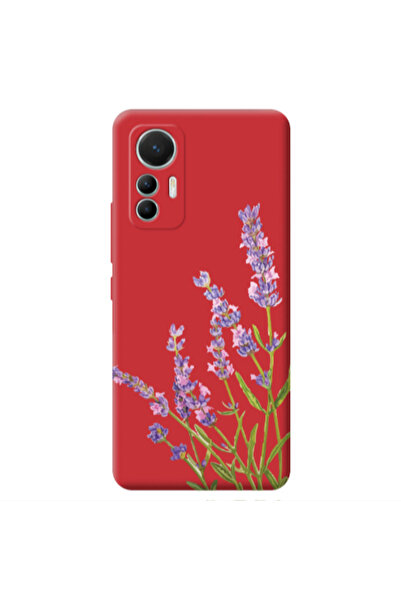 Other Xiaomi Mi 12 Lite Flowers 8 Red Colored Silicone TPU Θήκη