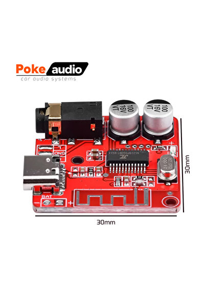 Poke Bluetooth 5.1 Ses Kartı Modülü Type-c 3.7-5v PK-6788