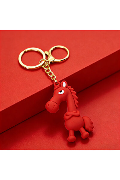 Choice red Noter Funny Horse Keychain 3 Colors Available Bag Backpack Car Cha...