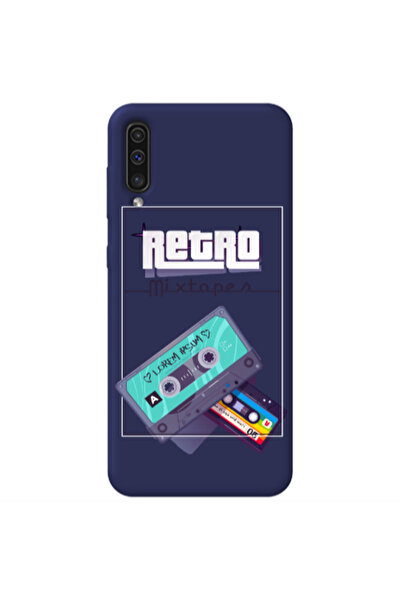 Other Samsung A70 Mixtapes Dark blue Colored Silicone TPU Θήκη