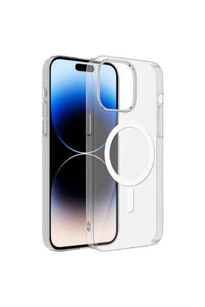 iPhone 14 Pro Max Kılıf İnce ve Sert Sararmayan Wexa Premium PC Kapak