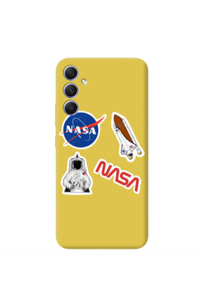 Other Samsung A34 Nasa Yellow Colored Silicone TPU Θήκη