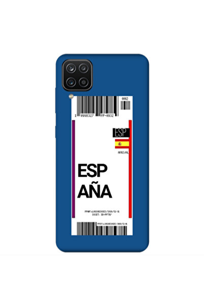 Other Samsung A12 Espana Arrival Blue Colored Silicone TPU Θήκη