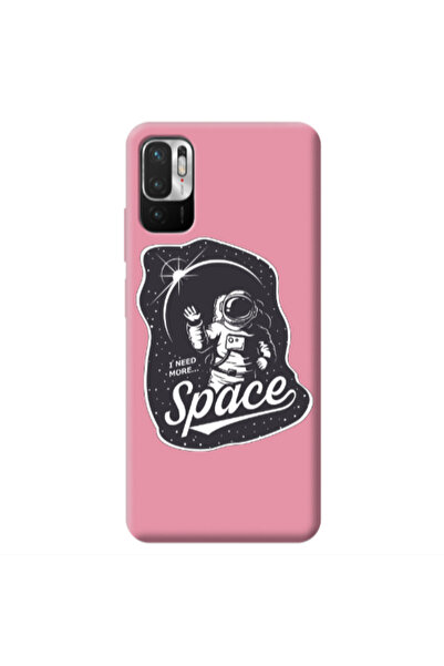 Other Xiaomi Redmi Note 10 Pro 5G I need more spacee Pink Colored Silicone TP...
