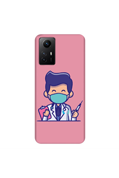 Other Xiaomi Redmi Note 12s Specialist Doctor Pink Colored Silicone TPU Θήκη