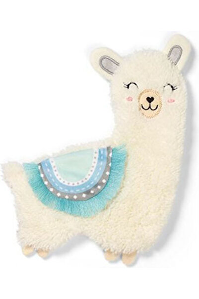 Babyono Lama de pluș pentru bebeluși Lulu cu sunet, albastru deschis, 23 cm