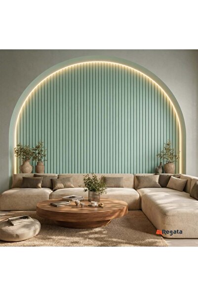 AGT Regata Soft Touch Su yeşili LB 3783 Dekoratif Lambiri Duvar Paneli