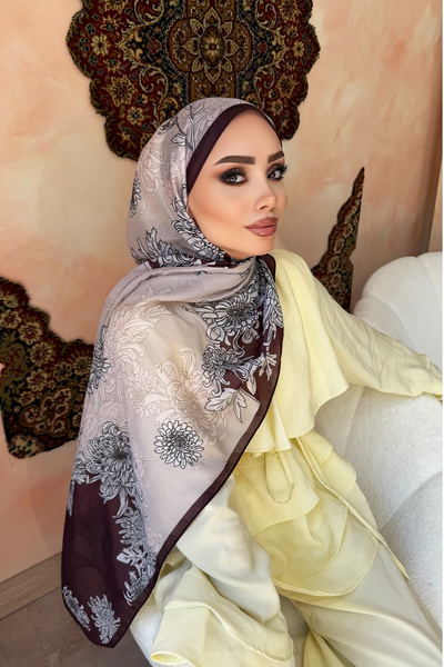 KUQOS شال ناعم مائي منقوش بنمط كاسيم باتي