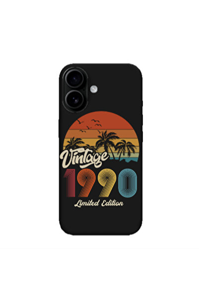 Other Apple Iphone 16 plus Vintage Black Colored Silicone TPU Θήκη