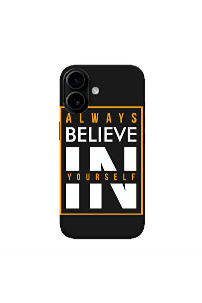 Other Apple Iphone 16 plus Always Belive Black Colored Silicone TPU Θήκη