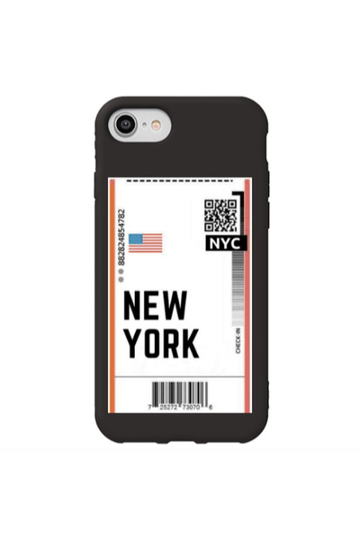 Other Apple iPhone SE 2020 New York NYC Black Colored Silicone TPU Θήκη