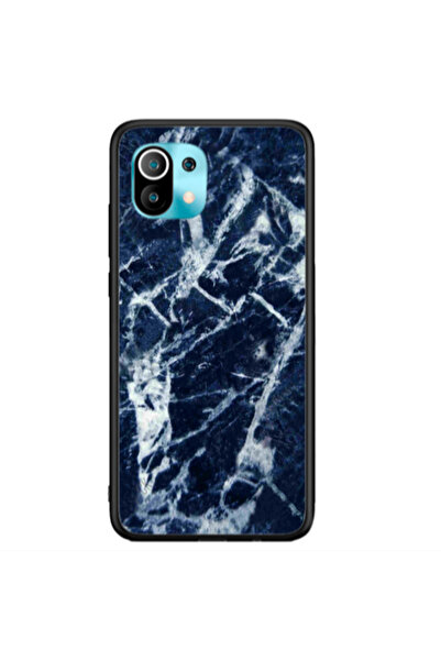 Other Xiaomi Mi 11 Marble Cracked Purple Black Glossy Θήκη
