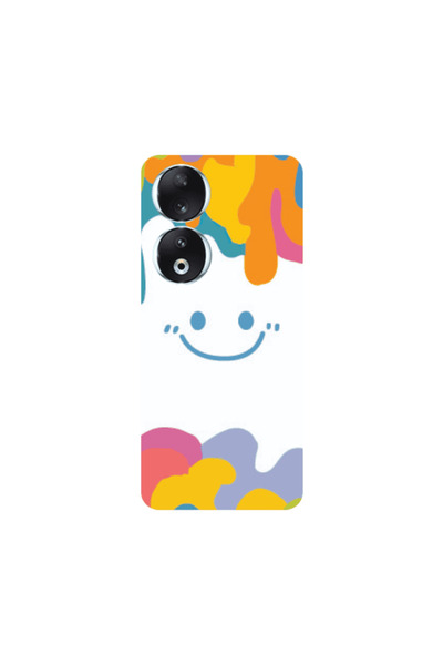 Other Honor 90 5G Oil Paint Smile Transparent Silicone TPU Θήκη