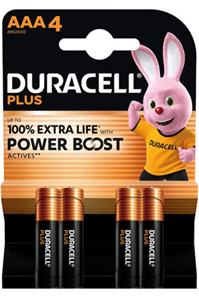 Duracell Plus Αλκαλικές Μπαταρίες AAA 1.5V 4 τεμάχια Κωδικός: 151256
