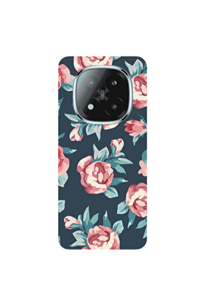 Other Xiaomi Redmi Note 14 Pro + 5g Purple roses Transparent Silicone TPU Θήκη