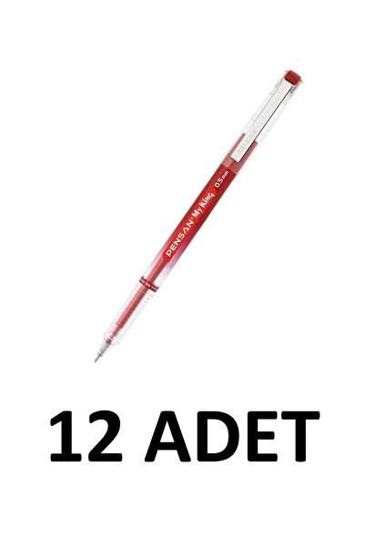 Pensan My-King Gel 12 Units 0.5mm Ballpoint Pen with Metal Clip