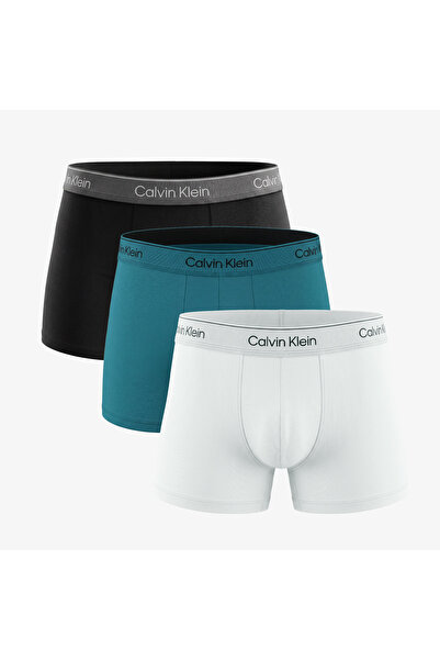 Calvin Klein Trunk 3'lü Erkek Yeşil Boxer