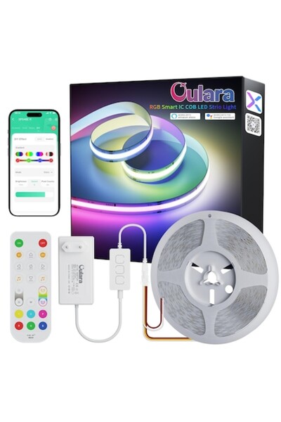 OEM Bandă LED inteligentă OULARA RGB COB, 6 m, adresabilă WS2811, control pri...