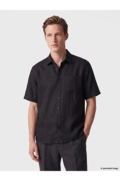LC Waikiki Ανδρικό πουκάμισο NEVAVM Loose Fit 100% λινό με διαφορά στην εφαρμογή