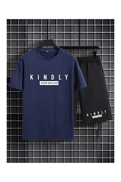ship master Summer Collection New Arrival T-Shirt & Shorts Set Printed Patter...