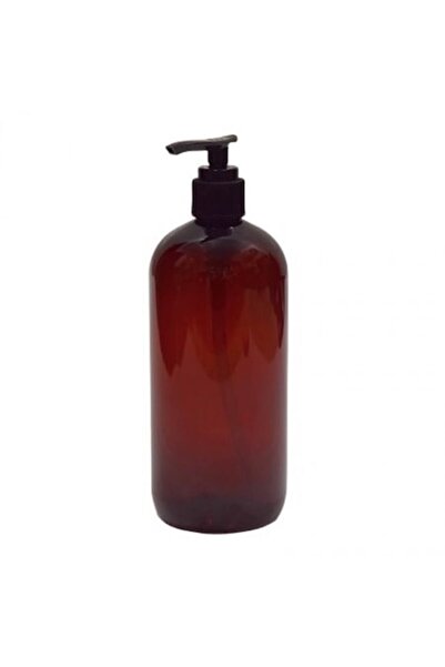 OEM Flacon cosmetic din sticlă chihlimbarie cu pompă dozatoare, 500ml