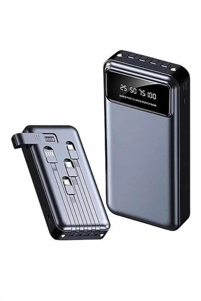 Genel Markalar Powerbank 20.000 MAH Hızlı Şarj Özellikli Taşınabilir USB Girişli