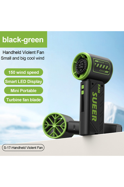 Choice مروحة محمولة صغيرة من DUTRIEUX Green BAOTAI - مروحة توربو محمولة بسرعة...