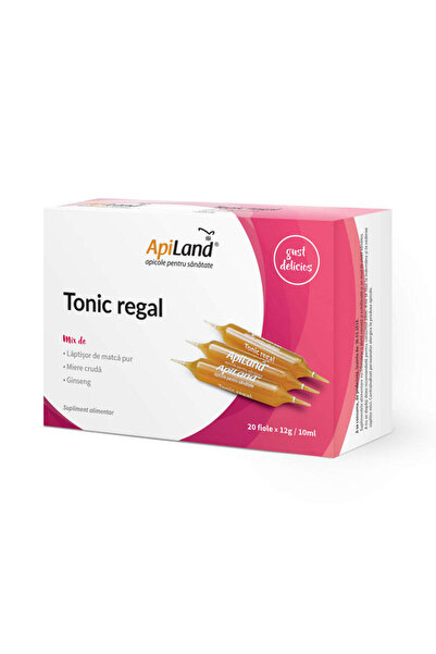 Apiland Tonic Regal - Laptisor Pur, Miere si Ginseng 20 fiole
